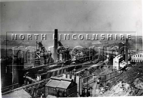 Two blast-furnaces, Scunthorpe, probably Appleby-Frodingham Steelworks 	