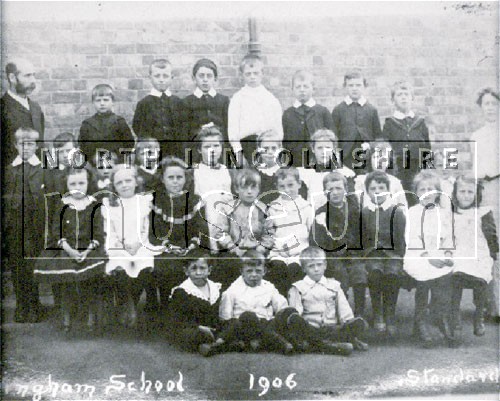 Class Photograph, Messingham School, in 1906. 	