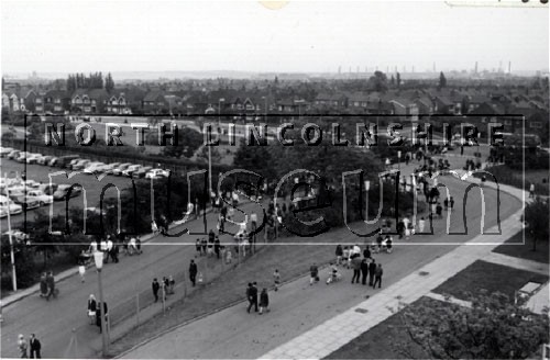 People entering Appleby-Frodingham Works Gala, Brumby Hall Sports Ground, Scunthorpe, from Ashby Road on Saturday 3 June 1967 	