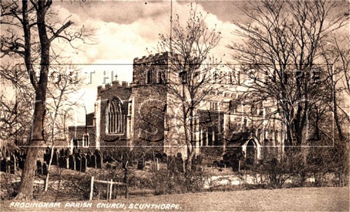 St. Lawrence's parish Church, Frodingham, Scunthorpe, c.1920 	