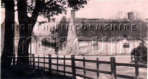 Looking north from Howden's Hill at the junction of Oswald Road with Church Lane and Station Road, Frodingham, Scunthorpe, c.1910 	