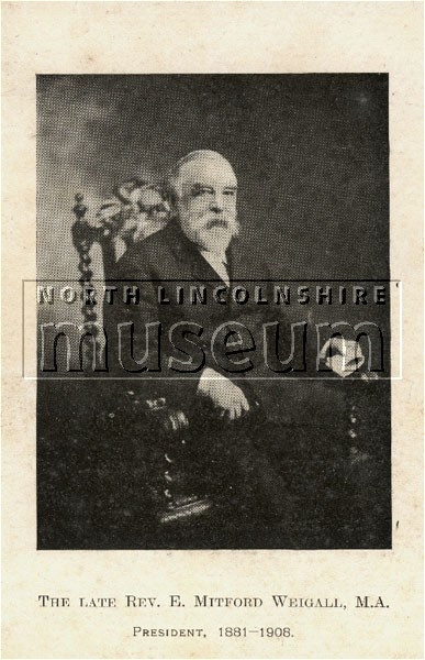 Portrait of the Reverend Edward Mitford Weigall, the Vicar of St. Lawrence's Parish Church, Frodingham, Scunthorpe, after 1900 	