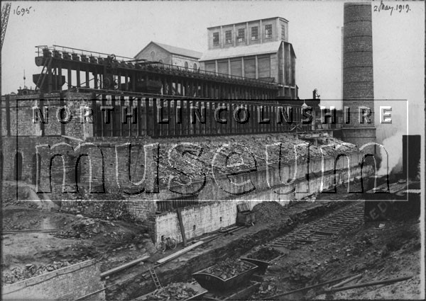 Record photograph showing the extensive re-development of Redbourn Steelworks between 1916 and 1920 	