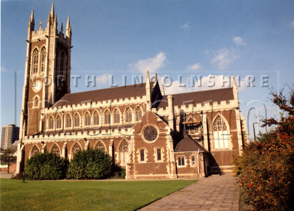 The Church of St. John the Evangelist, Church Square, Scunthorpe, c.2000's.